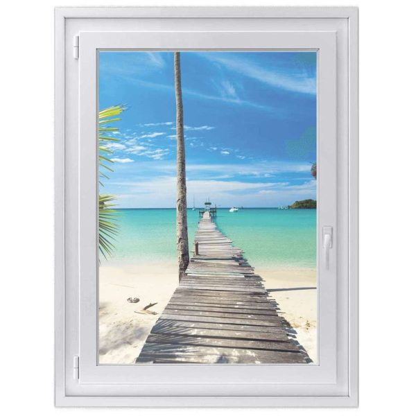Fensterfolie [hoch] - Design: Blue Water Schn?ppchen