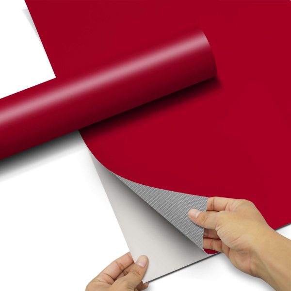 Selbstklebende Folie IKEA Kallax Regal 1 Türe - Design: Rot Dark Zu verkaufen – Bild 5