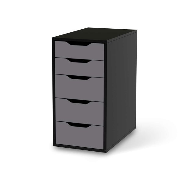 Klebefolie für Möbel IKEA Alex 5 Schubladen (bis 2021) - Design: Grau Light Jetzt online – Bild 2