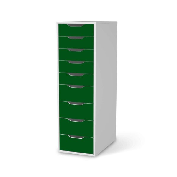 Folie für Möbel IKEA Alex 9 Schubladen (bis 2021) - Design: Grün Dark Zu verkaufen