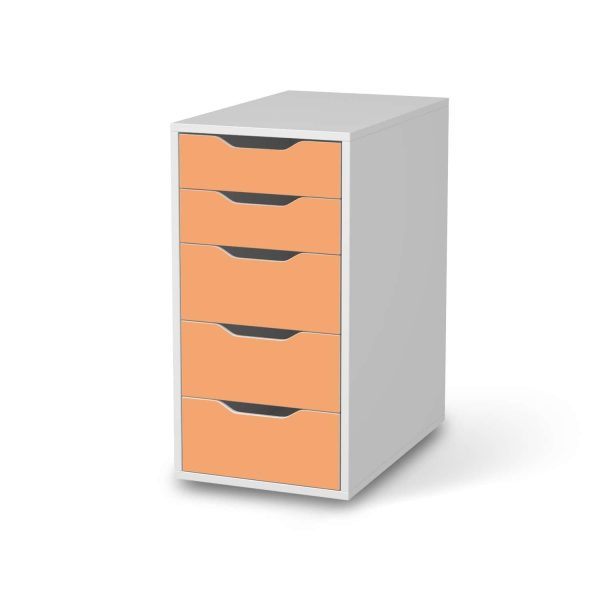 Klebefolie für Möbel IKEA Alex 5 Schubladen (bis 2021) - Design: Orange Light Im Angebot
