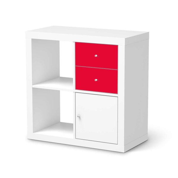 Möbelfolie IKEA Kallax Regal Schubladen - Design: Rot Light Schn?ppchen