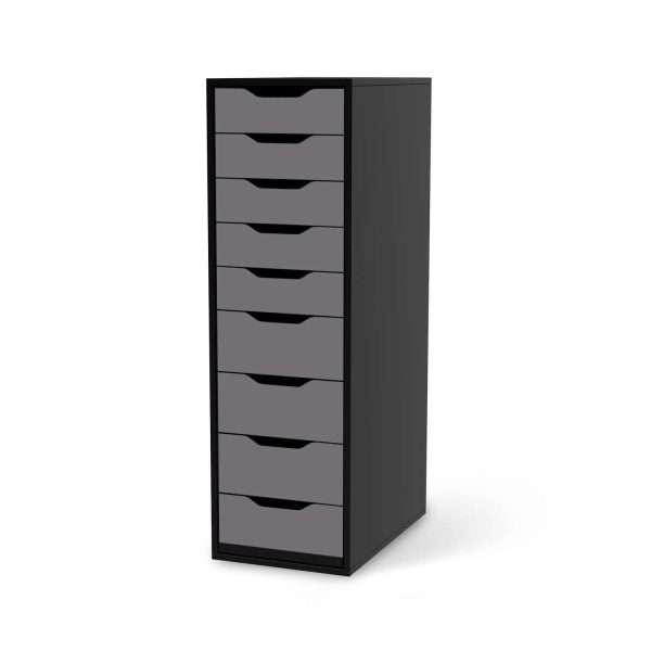Folie für Möbel IKEA Alex 9 Schubladen (bis 2021) - Design: Grau Light Verkauf – Bild 2