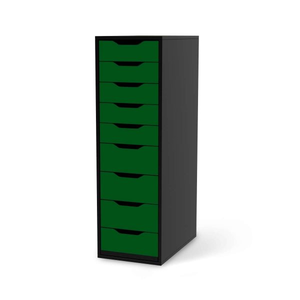 Folie für Möbel IKEA Alex 9 Schubladen (bis 2021) - Design: Grün Dark Zu verkaufen – Bild 2