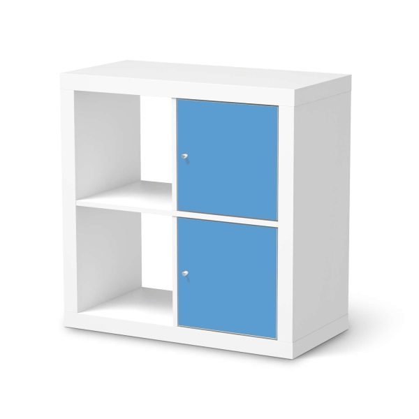 Möbelfolie IKEA Kallax Regal 2 Türen (hoch) - Design: Blau Light Online