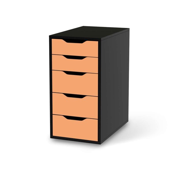 Klebefolie für Möbel IKEA Alex 5 Schubladen (bis 2021) - Design: Orange Light Im Angebot – Bild 2
