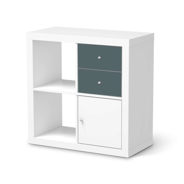 Möbelfolie IKEA Kallax Regal Schubladen - Design: Blaugrau Light Online