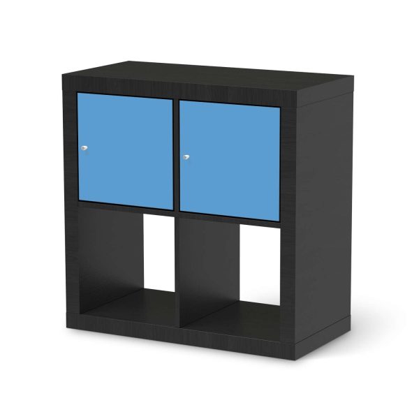 Möbelfolie IKEA Kallax Regal 2 Türen (quer) - Design: Blau Light Jetzt online – Bild 2
