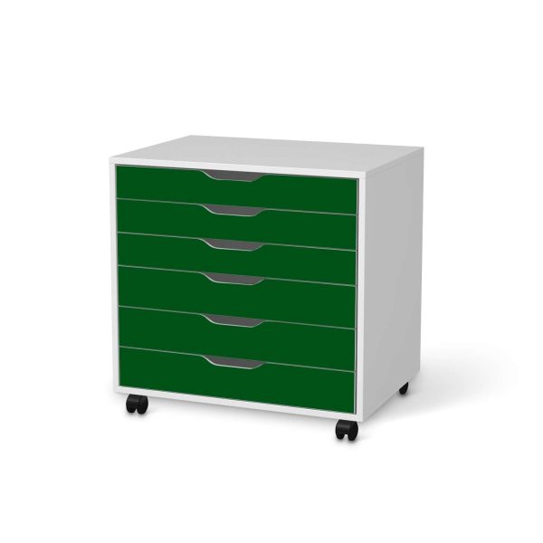 Möbelfolie IKEA Alex Rollcontainer 6 Schubladen (bis 2021) - Design: Grün Dark Verkauf