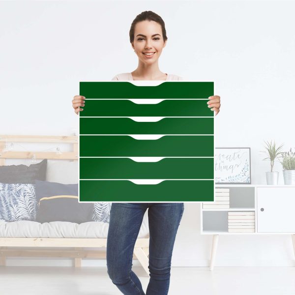 Möbelfolie IKEA Alex Rollcontainer 6 Schubladen (bis 2021) - Design: Grün Dark Verkauf – Bild 4