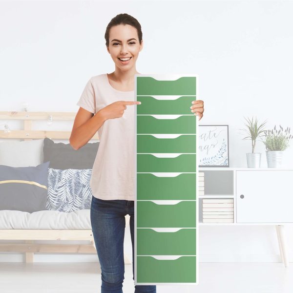 Folie für Möbel IKEA Alex 9 Schubladen (bis 2021) - Design: Grün Light Angebot – Bild 4