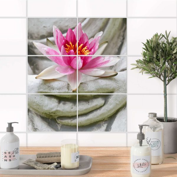 Fliesenfolie [quer] für Küche & Bad - Design: Flower Buddha Online-Schn?ppchen – Bild 2