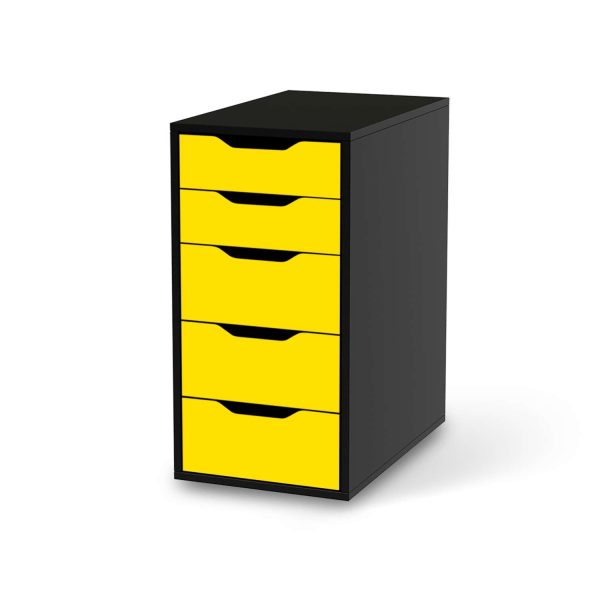 Klebefolie für Möbel IKEA Alex 5 Schubladen (bis 2021) - Design: Gelb Dark Jetzt online – Bild 2
