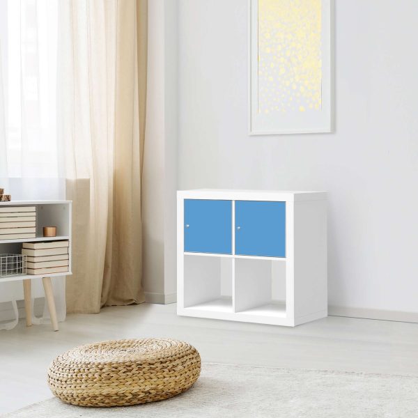 Möbelfolie IKEA Kallax Regal 2 Türen (quer) - Design: Blau Light Jetzt online – Bild 3