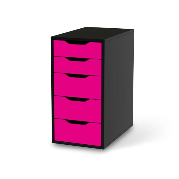 Klebefolie für Möbel IKEA Alex 5 Schubladen (bis 2021) - Design: Pink Dark Schn?ppchen – Bild 2