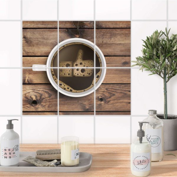 Fliesenaufkleber [hoch] für Küche & Bad - Design: Sweet Coffee Jetzt online – Bild 2