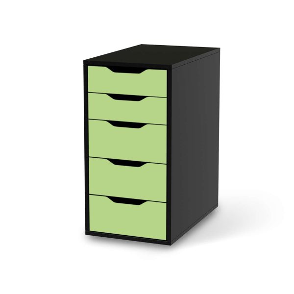 Klebefolie für Möbel IKEA Alex 5 Schubladen (bis 2021) - Design: Hellgrün Light Im Angebot – Bild 2