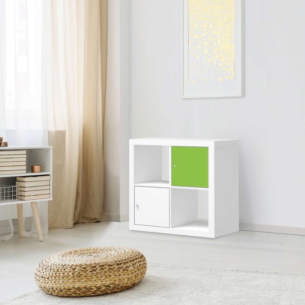 Selbstklebende Folie IKEA Kallax Regal 1 Türe - Design: Hellgrün Dark Zu verkaufen – Bild 3
