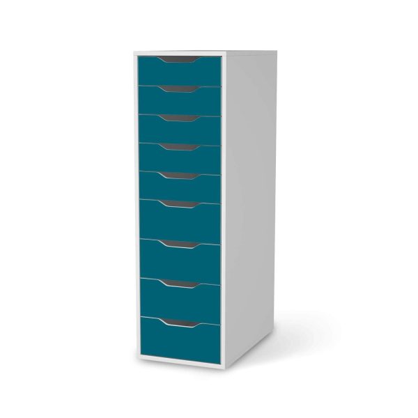 Folie für Möbel IKEA Alex 9 Schubladen (bis 2021) - Design: Türkisgrün Dark Angebot