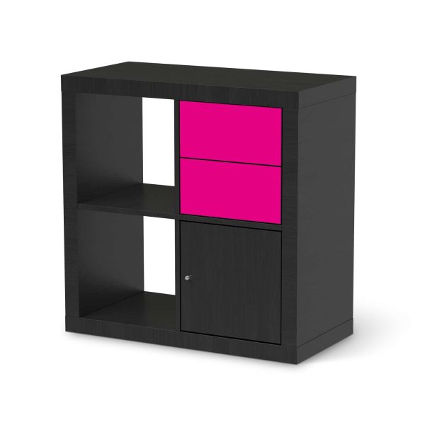 Möbelfolie IKEA Kallax Regal Schubladen - Design: Pink Dark Im Angebot – Bild 2