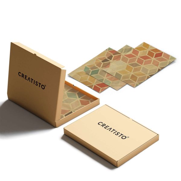 Fliesenfolie [quer] für Küche & Bad - Design: 3D Retro Im Angebot – Bild 5