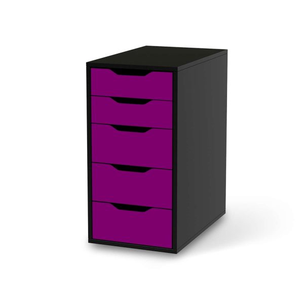 Klebefolie für Möbel IKEA Alex 5 Schubladen (bis 2021) - Design: Flieder Dark Im Angebot – Bild 2