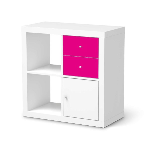 Möbelfolie IKEA Kallax Regal Schubladen - Design: Pink Dark Im Angebot