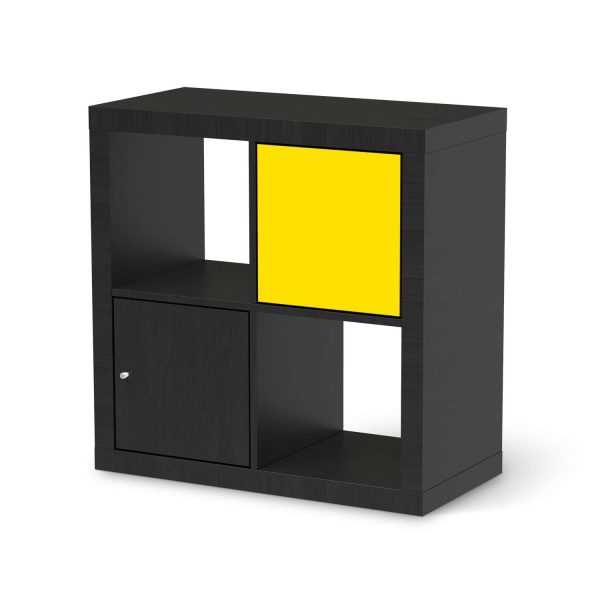 Selbstklebende Folie IKEA Kallax Regal 1 Türe - Design: Gelb Dark Rabatt – Bild 2