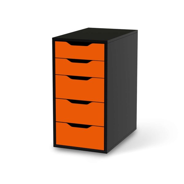 Klebefolie für Möbel IKEA Alex 5 Schubladen (bis 2021) - Design: Orange Dark Online-Schn?ppchen – Bild 2