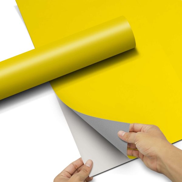 Selbstklebende Folie IKEA Kallax Regal 1 Türe - Design: Gelb Dark Rabatt – Bild 5