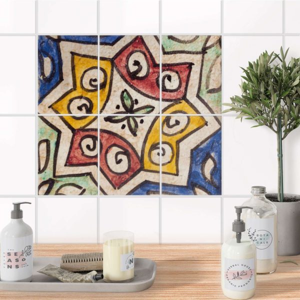 Fliesenaufkleber [hoch] für Küche & Bad - Design: Spanish Tile 6 Zu verkaufen – Bild 2