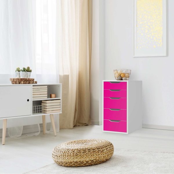 Klebefolie für Möbel IKEA Alex 5 Schubladen (bis 2021) - Design: Pink Dark Schn?ppchen – Bild 3