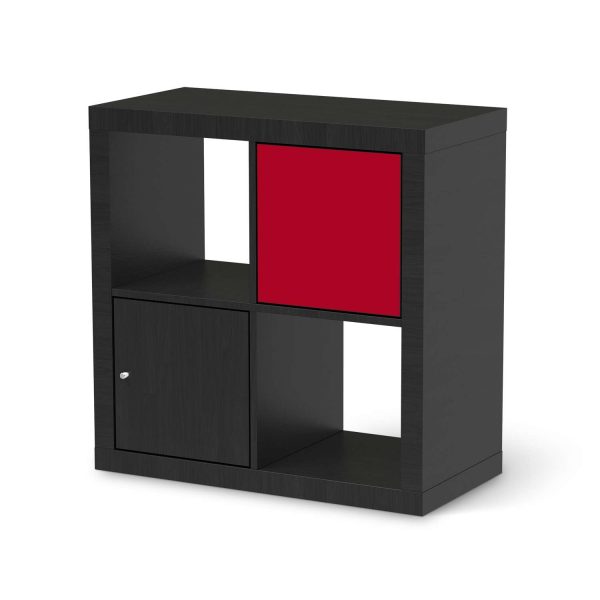 Selbstklebende Folie IKEA Kallax Regal 1 Türe - Design: Rot Dark Zu verkaufen – Bild 2