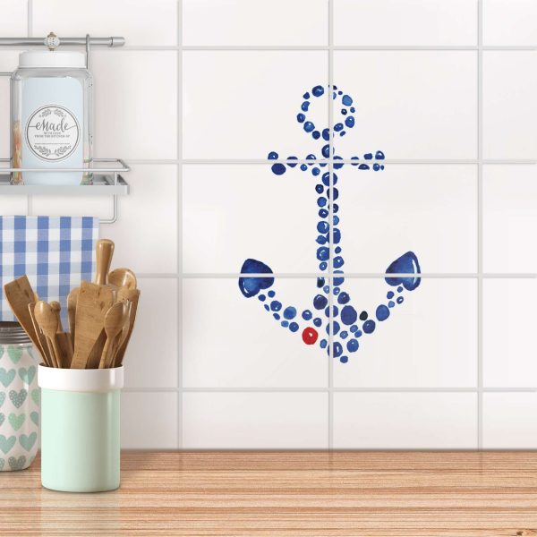 Fliesenfolie [quer] für Küche & Bad - Design: Anker Online-Schn?ppchen