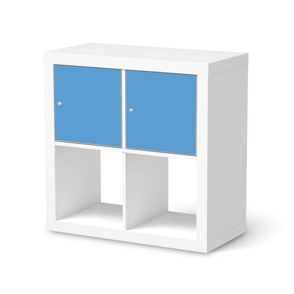 Möbelfolie IKEA Kallax Regal 2 Türen (quer) - Design: Blau Light Jetzt online