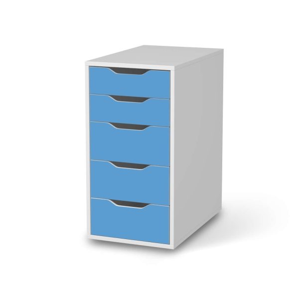 Klebefolie für Möbel IKEA Alex 5 Schubladen (bis 2021) - Design: Blau Light Zu verkaufen