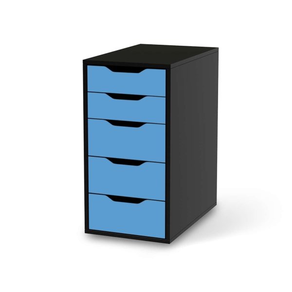 Klebefolie für Möbel IKEA Alex 5 Schubladen (bis 2021) - Design: Blau Light Zu verkaufen – Bild 2