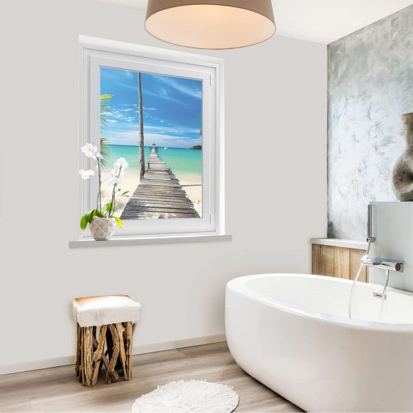 Fensterfolie [hoch] - Design: Blue Water Schn?ppchen – Bild 2