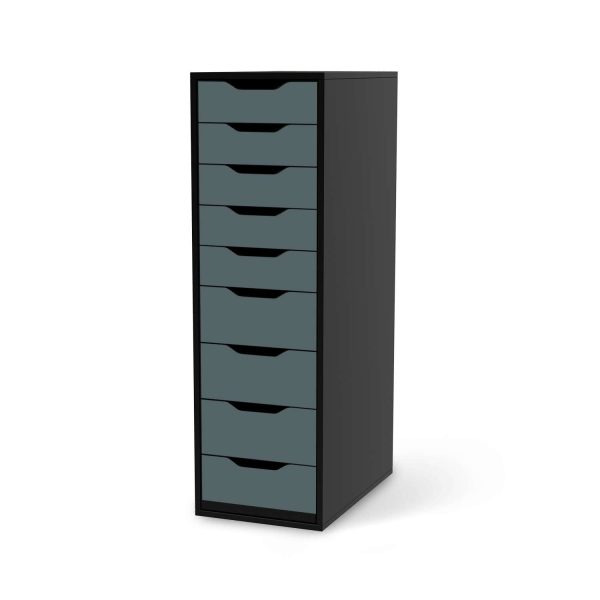 Folie für Möbel IKEA Alex 9 Schubladen (bis 2021) - Design: Blaugrau Light Zu verkaufen – Bild 2
