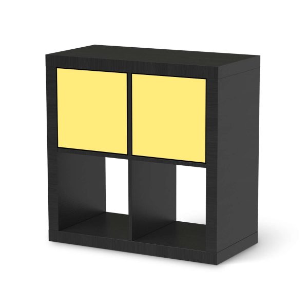 Möbelfolie IKEA Kallax Regal 2 Türen (quer) - Design: Gelb Light Zu verkaufen – Bild 2