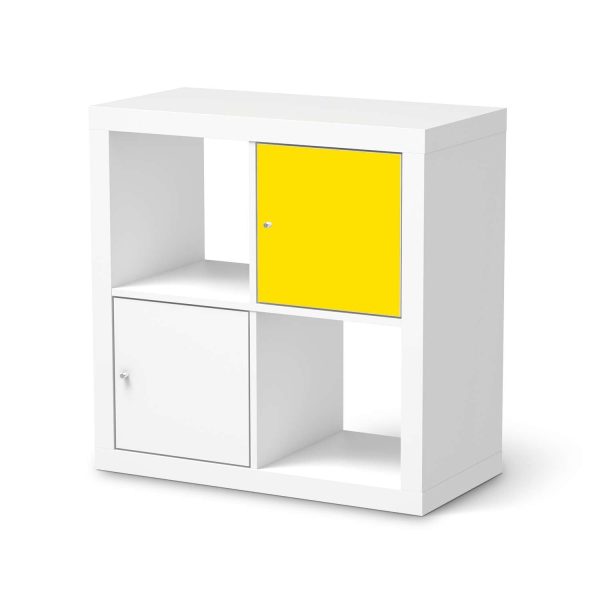 Selbstklebende Folie IKEA Kallax Regal 1 Türe - Design: Gelb Dark Rabatt
