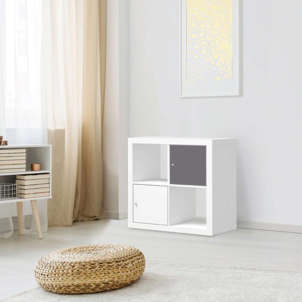 Selbstklebende Folie IKEA Kallax Regal 1 Türe - Design: Grau Light Jetzt online – Bild 3