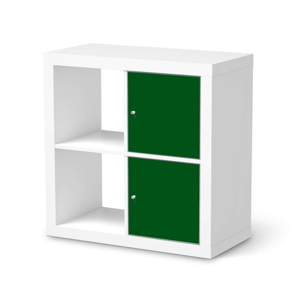 Möbelfolie IKEA Kallax Regal 2 Türen (hoch) - Design: Grün Dark Angebot