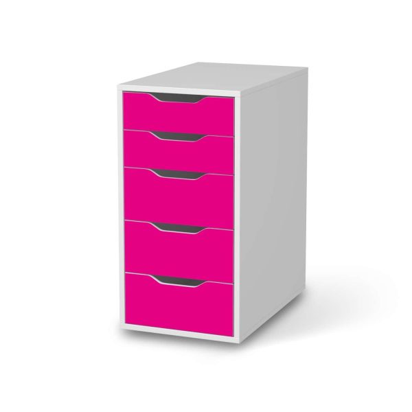 Klebefolie für Möbel IKEA Alex 5 Schubladen (bis 2021) - Design: Pink Dark Schn?ppchen