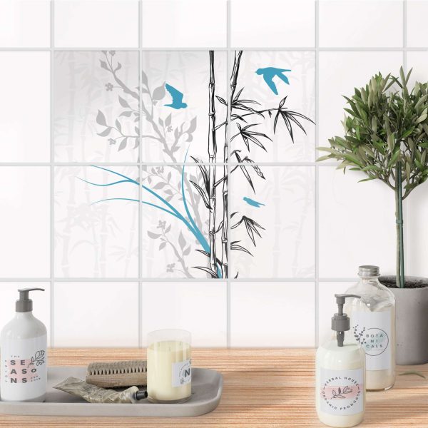 Fliesenaufkleber [hoch] für Küche & Bad - Design: Bamboo 1 Angebot – Bild 2