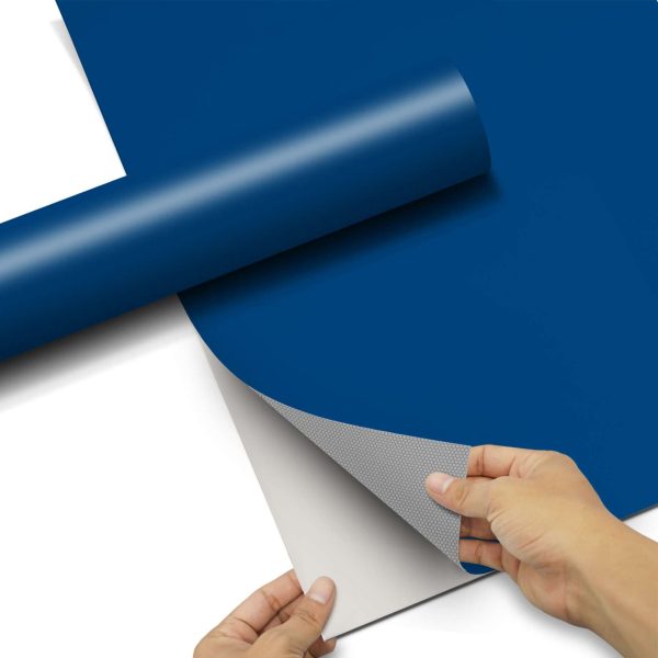Möbelfolie IKEA Kallax Regal 2 Türen (quer) - Design: Blau Dark Zu verkaufen – Bild 5