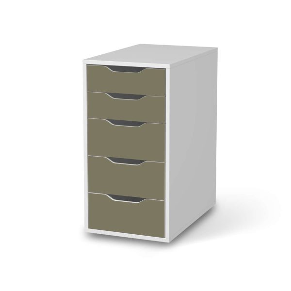 Klebefolie für Möbel IKEA Alex 5 Schubladen (bis 2021) - Design: Braungrau Light Angebot