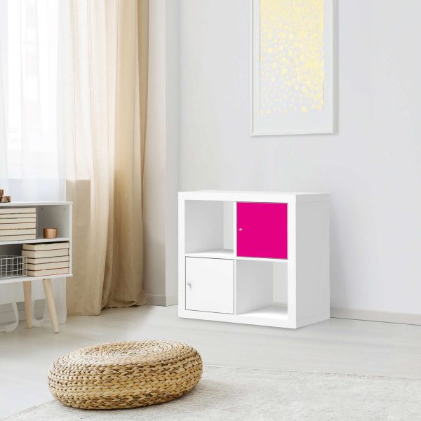 Selbstklebende Folie IKEA Kallax Regal 1 Türe - Design: Pink Dark Angebot – Bild 3