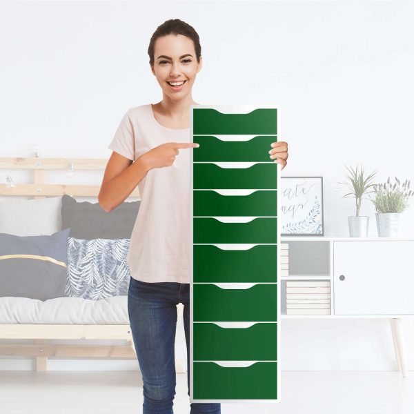 Folie für Möbel IKEA Alex 9 Schubladen (bis 2021) - Design: Grün Dark Zu verkaufen – Bild 4