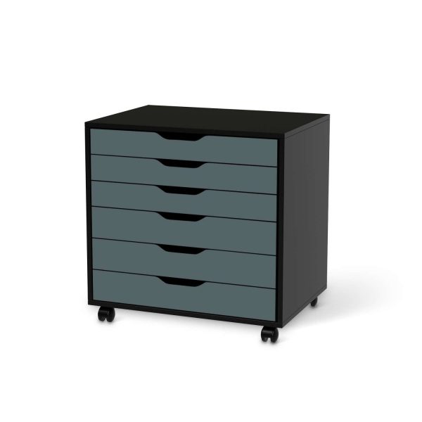 Möbelfolie IKEA Alex Rollcontainer 6 Schubladen (bis 2021) - Design: Blaugrau Light Im Angebot – Bild 2